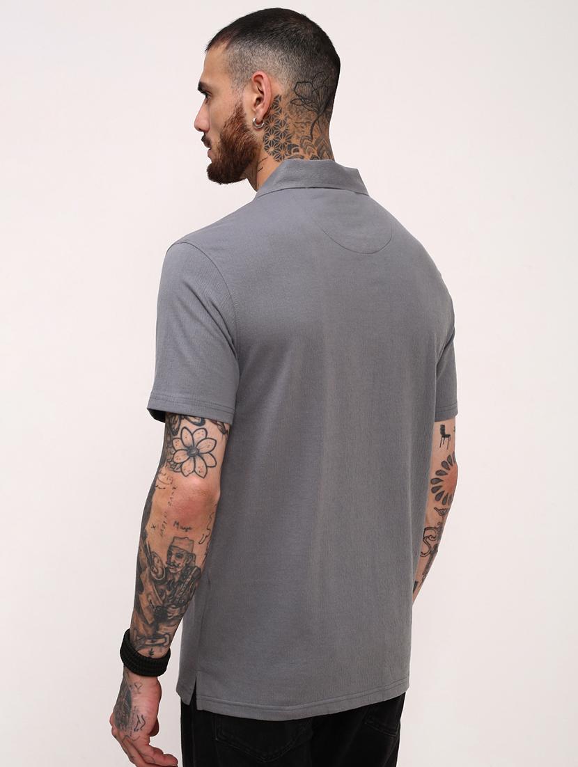 men solid short sleeve polo t-shirt - 21696229 - Standard Image - 3