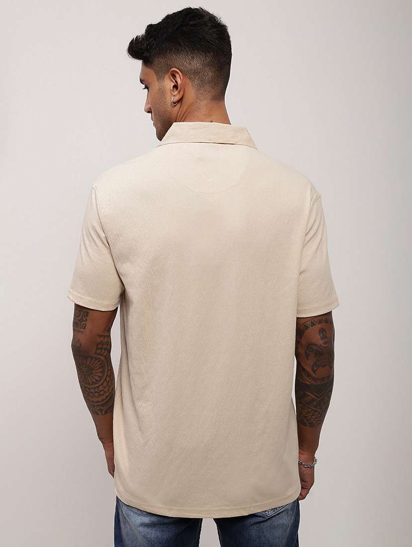 men solid short sleeve polo t-shirt - 21696230 -  Standard Image - 3