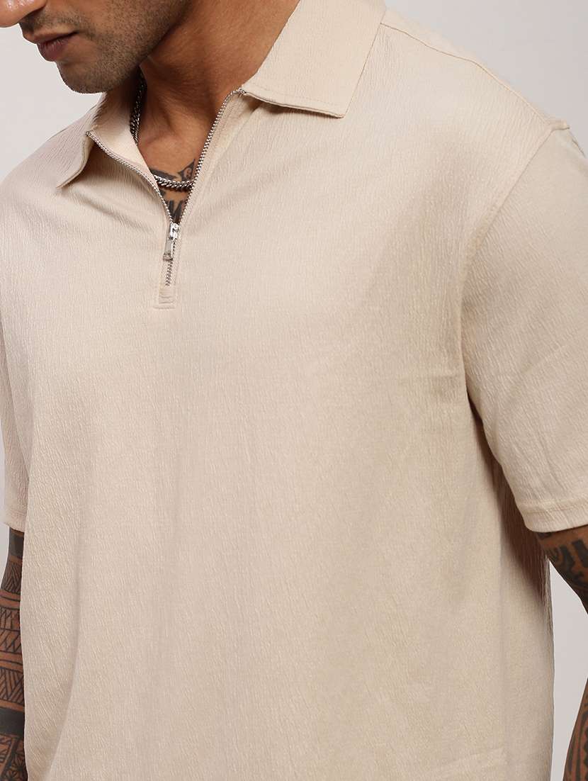 men solid short sleeve polo t-shirt - 21696230 -  Standard Image - 5