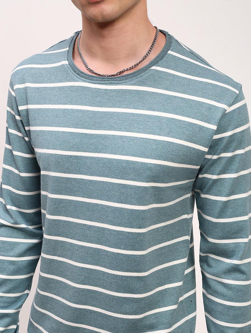 men striped long sleeve slim fit t-shirt - 21696241 - Standard Image - 5