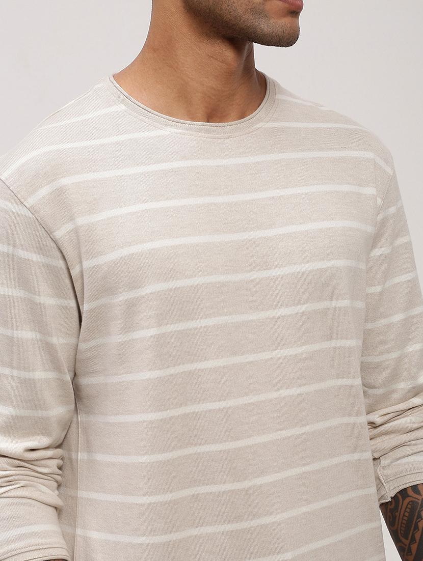 men striped long sleeve slim fit t-shirt - 21696243 - Standard Image - 5