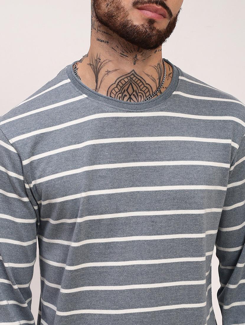 men striped long sleeve slim fit t-shirt - 21696244 - Standard Image - 5