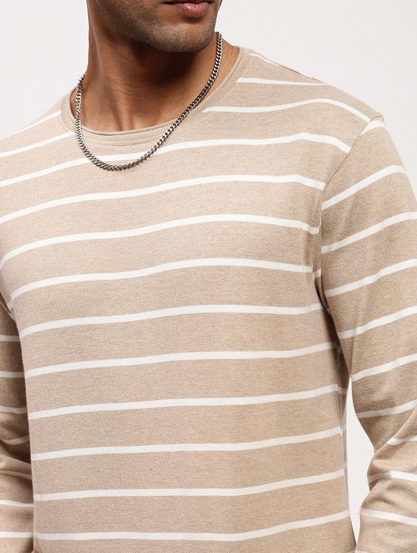 men striped long sleeve slim fit t-shirt - 21696245 - Standard Image - 5