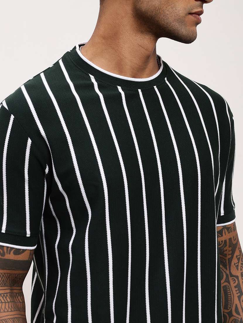 men striped short sleeve slim fit t-shirt - 21696260 -  Standard Image - 5