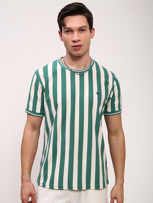 men striped short sleeve slim fit t-shirt - 21696261 -  Standard Image - 0