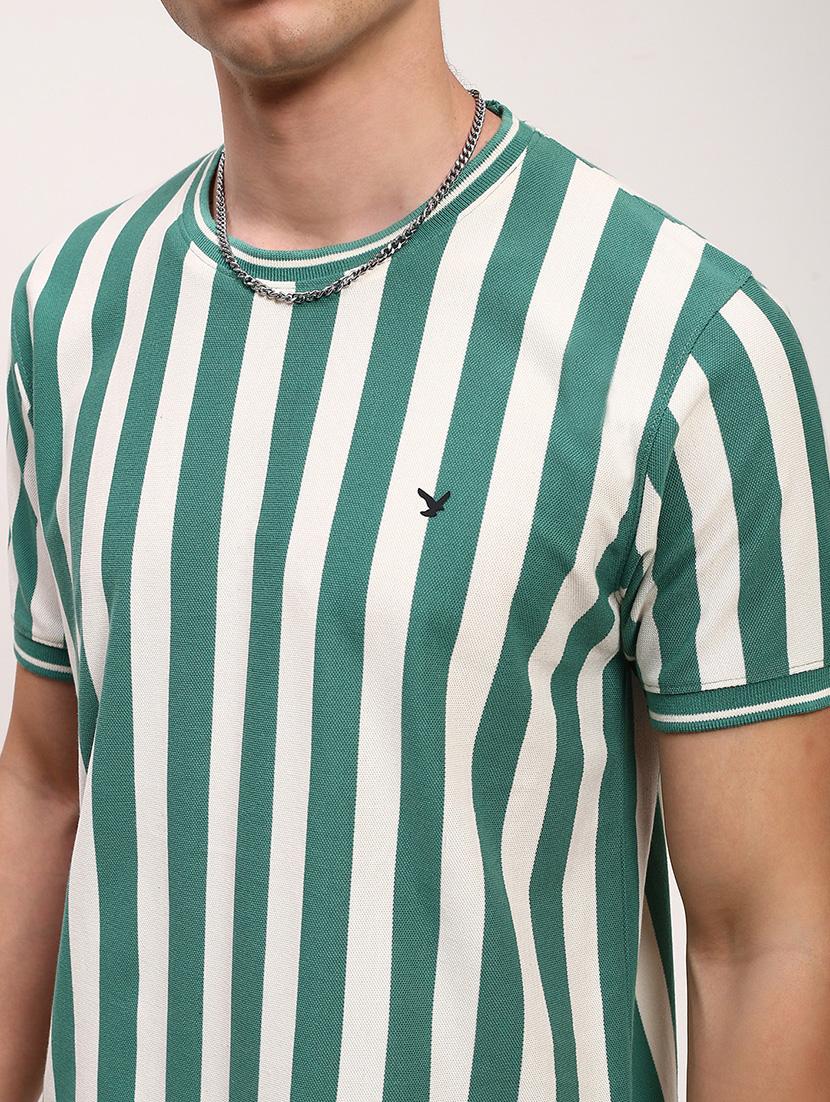 men striped short sleeve slim fit t-shirt - 21696261 - Standard Image - 5