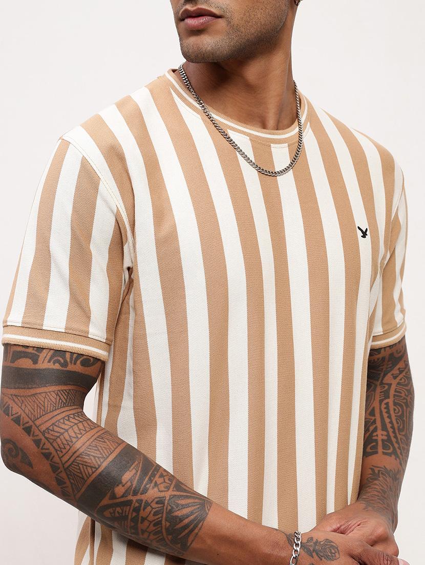 men striped short sleeve slim fit t-shirt - 21696262 - Standard Image - 5