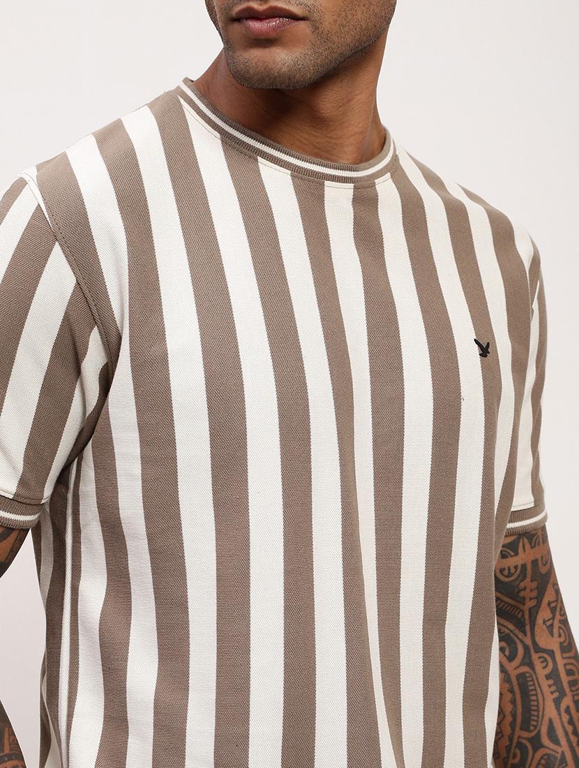 men striped short sleeve slim fit t-shirt - 21696263 - Standard Image - 5