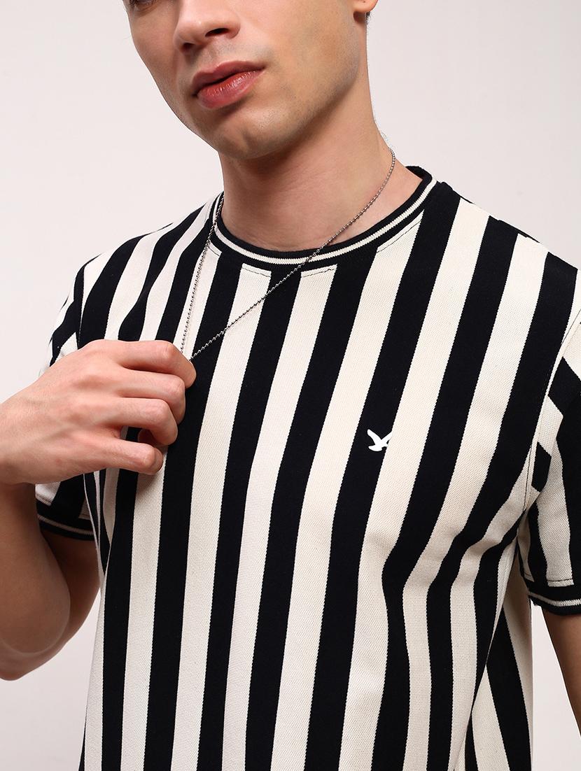 men striped short sleeve slim fit t-shirt - 21696267 - Standard Image - 5