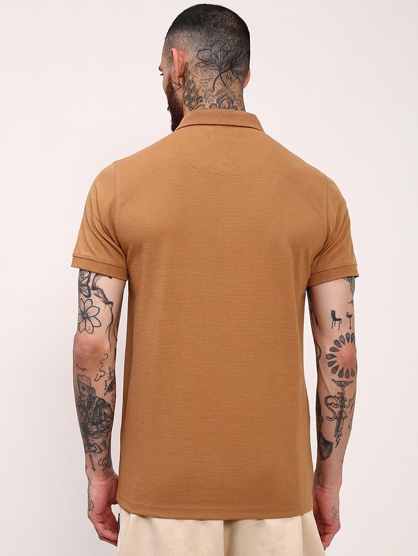 men solid short sleeve polo t-shirt - 21696270 - Standard Image - 3