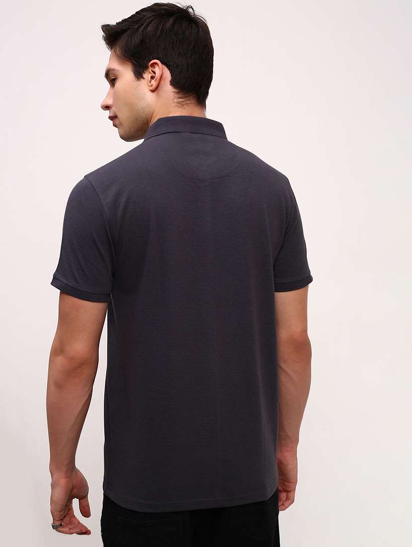 men solid short sleeve polo t-shirt - 21696272 -  Standard Image - 3