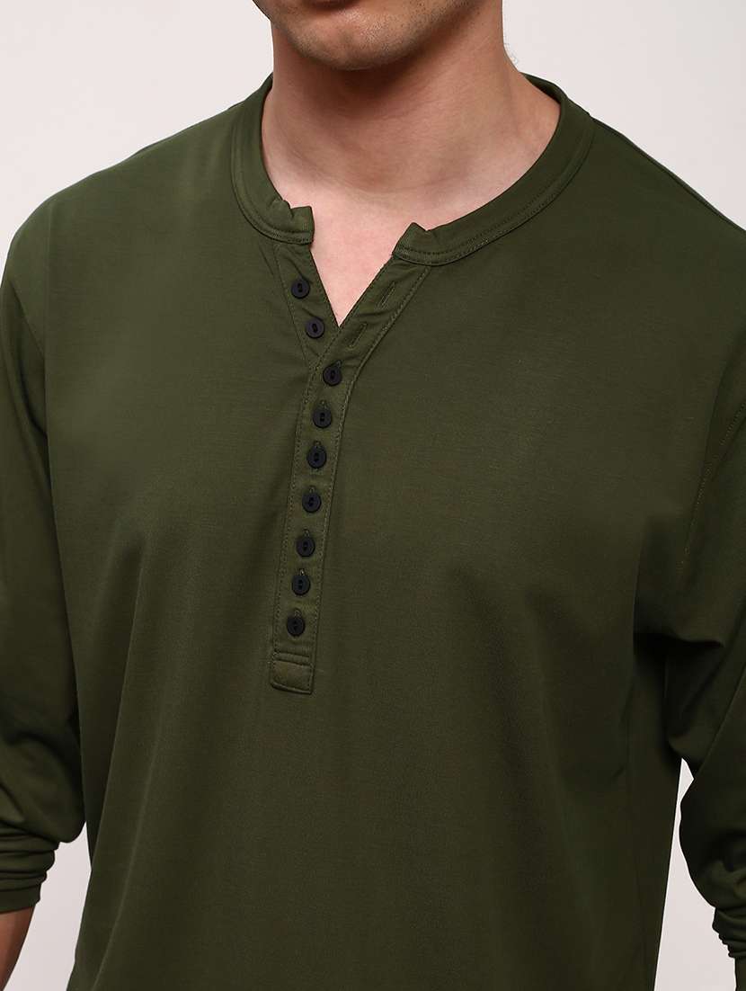 men solid long sleeve regular fit t-shirt - 21696275 - Standard Image - 5