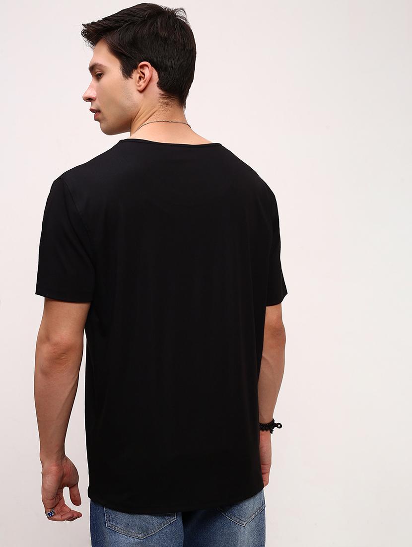men solid short sleeve regular fit t-shirt - 21696277 - Standard Image - 3
