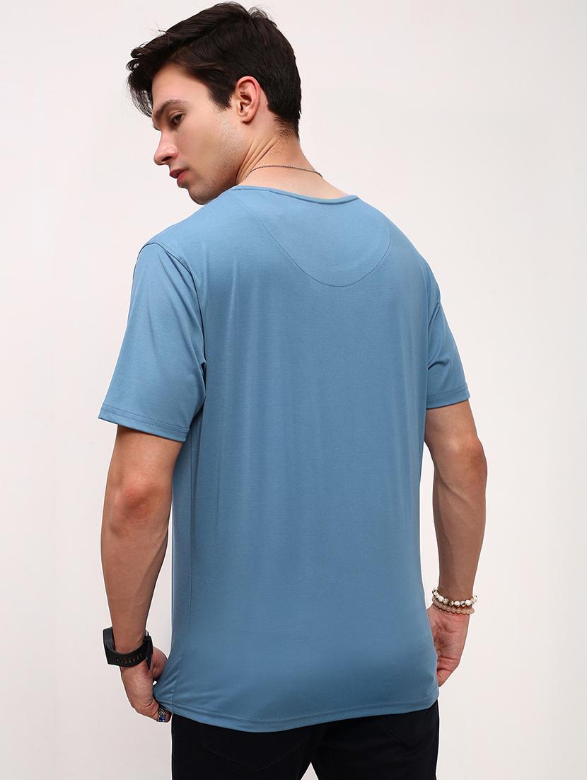 men solid short sleeve regular fit t-shirt - 21696278 - Standard Image - 3