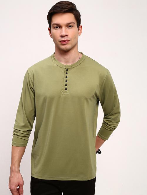 men solid long sleeve regular fit t-shirt - 21696279 - Standard Image - 0