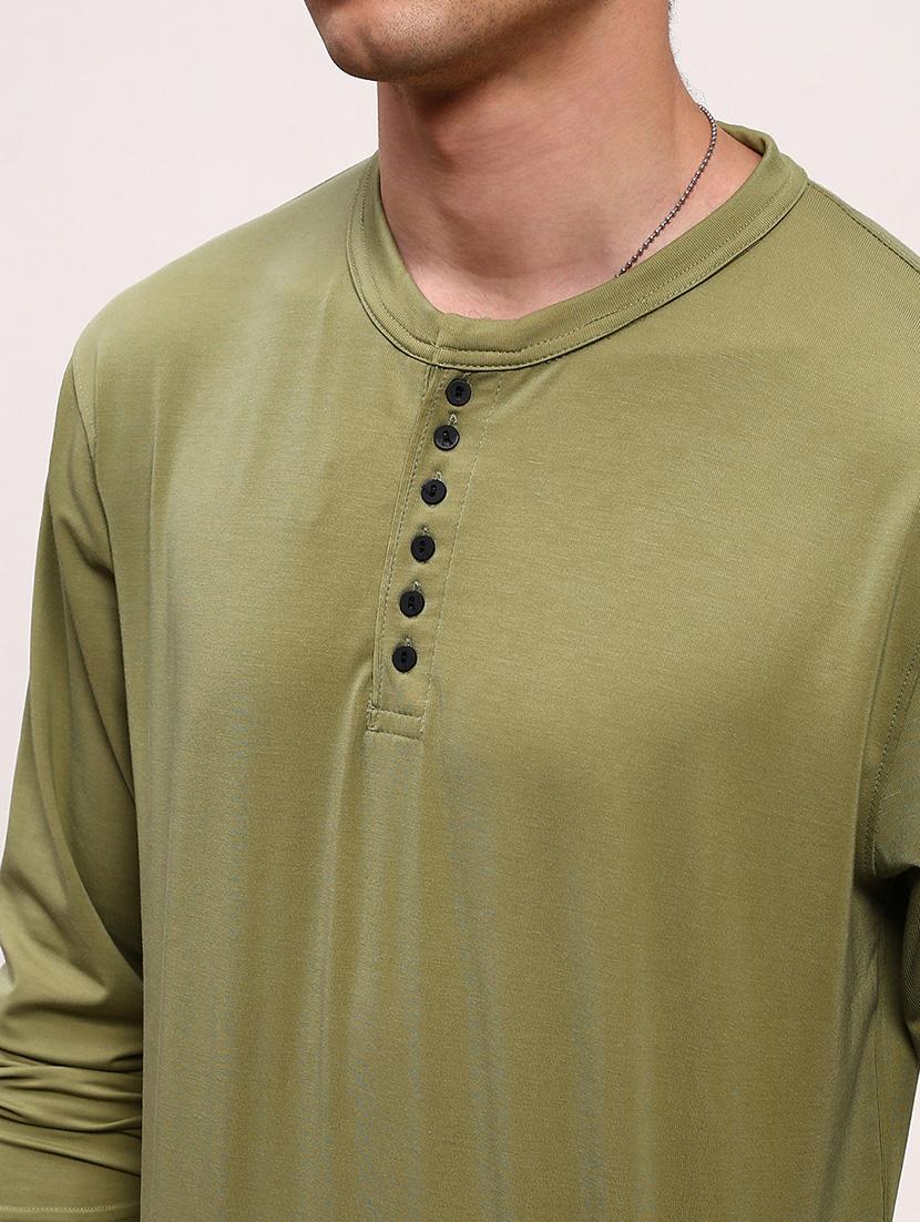 men solid long sleeve regular fit t-shirt - 21696279 - Standard Image - 5