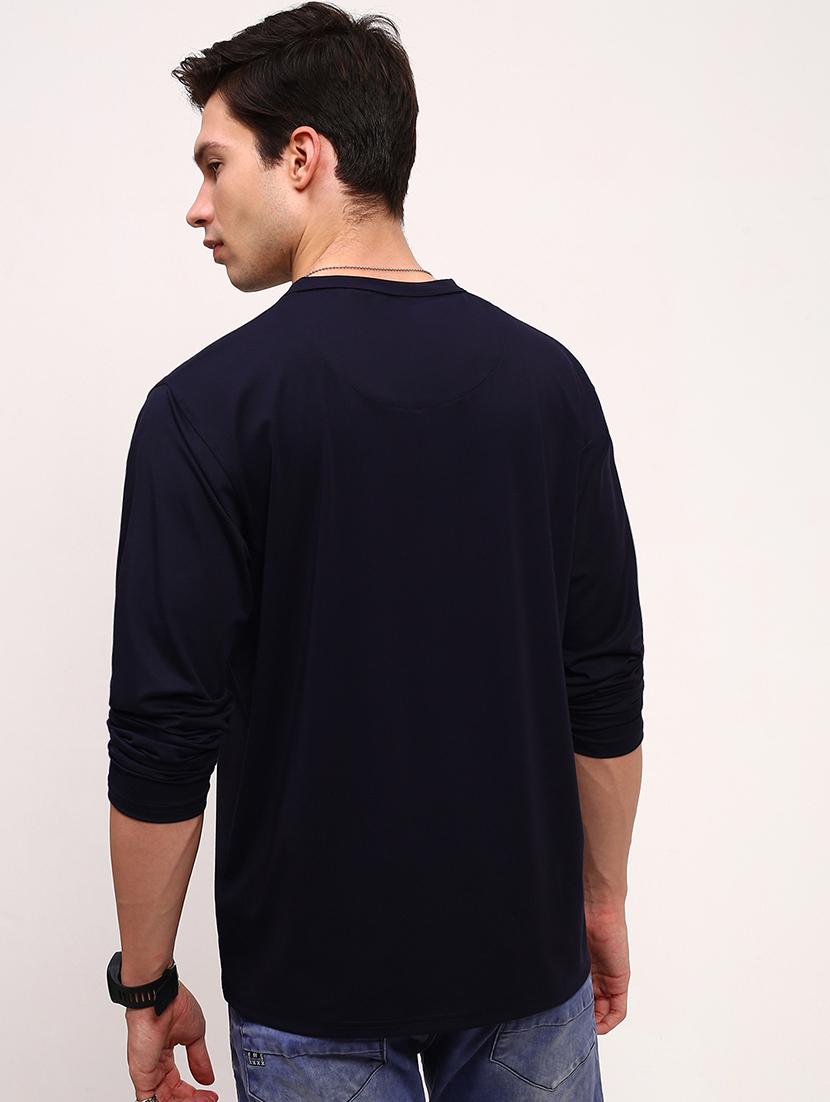 men solid long sleeve regular fit t-shirt - 21696280 - Standard Image - 3