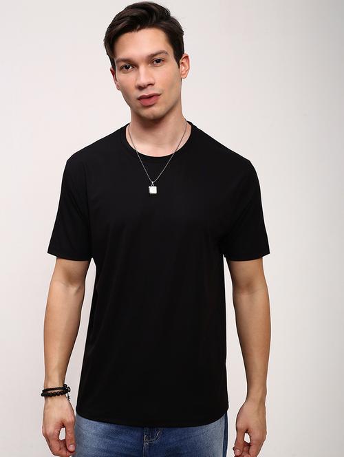 men solid short sleeve regular fit t-shirt - 21696283 -  Standard Image - 0