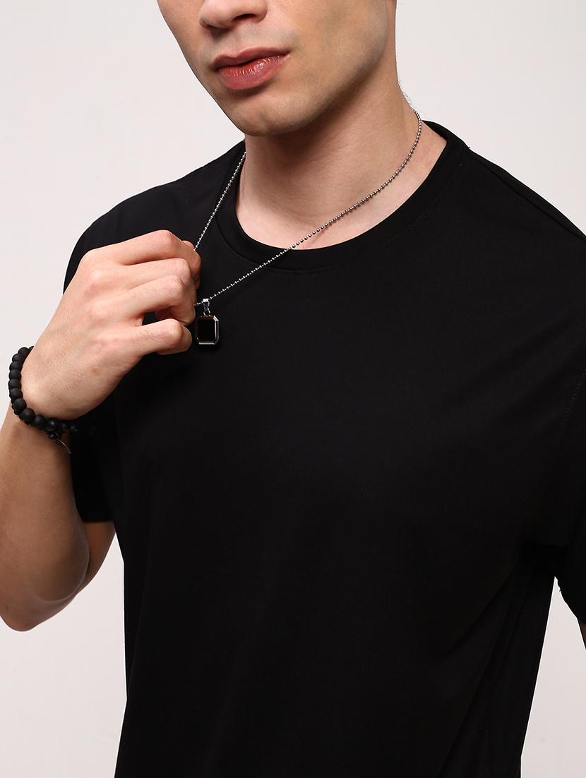 men solid short sleeve regular fit t-shirt - 21696283 - Standard Image - 5