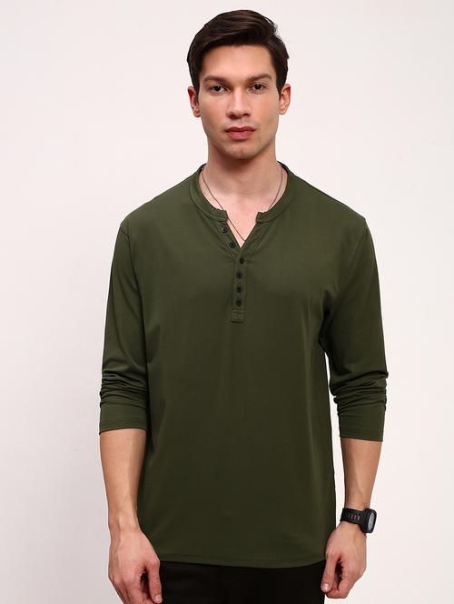 men solid long sleeve regular fit t-shirt - 21696286 - Standard Image - 0