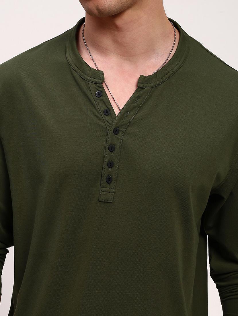 men solid long sleeve regular fit t-shirt - 21696286 - Standard Image - 5