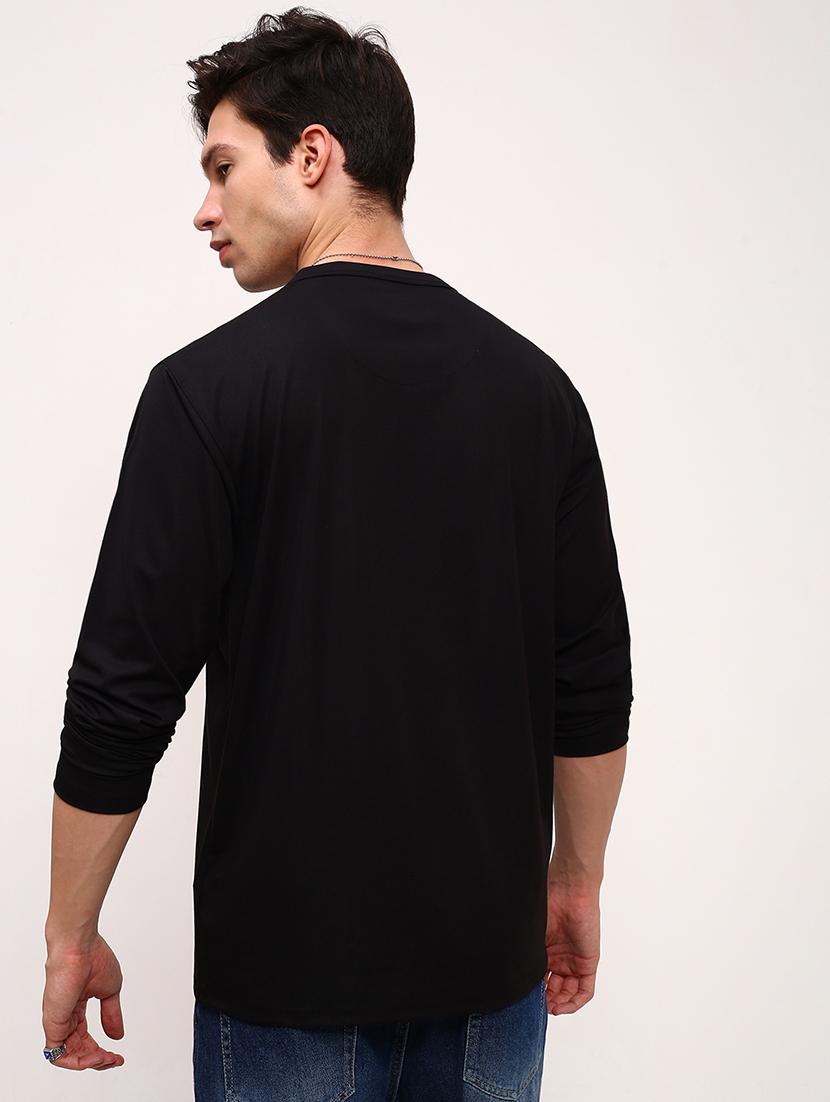 men solid long sleeve regular fit t-shirt - 21696287 - Standard Image - 3