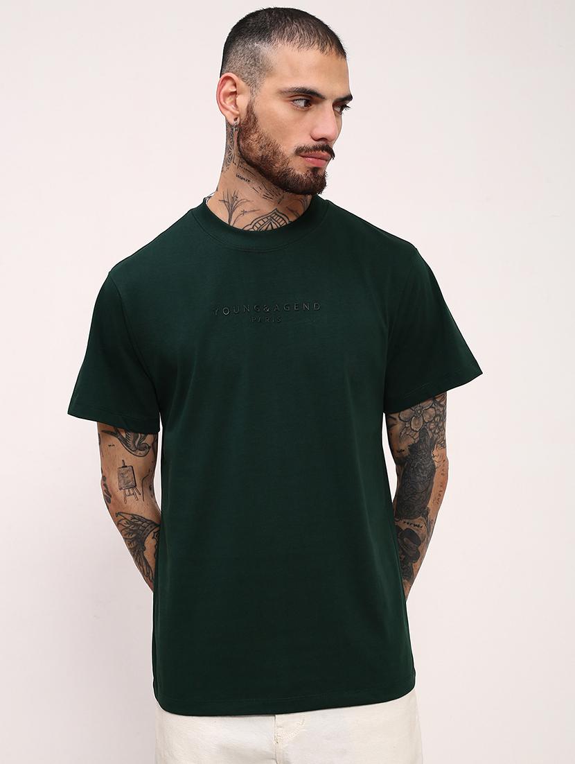 men solid short sleeve regular fit t-shirt - 21696295 -  Zoom Image - 0