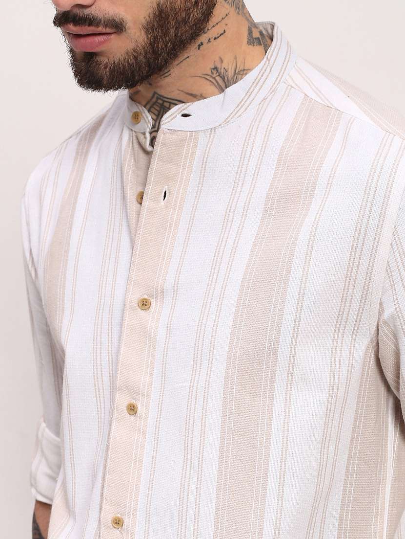 men striped long sleeves casual shirt - 21696336 -  Standard Image - 5