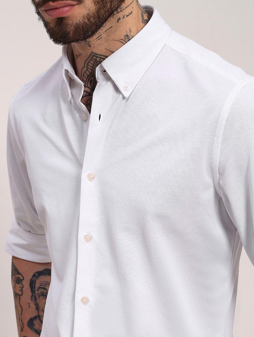 men solid long sleeves casual shirt - 21696384 - Standard Image - 5