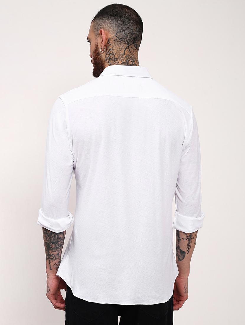 men solid long sleeves casual shirt - 21696388 - Standard Image - 3