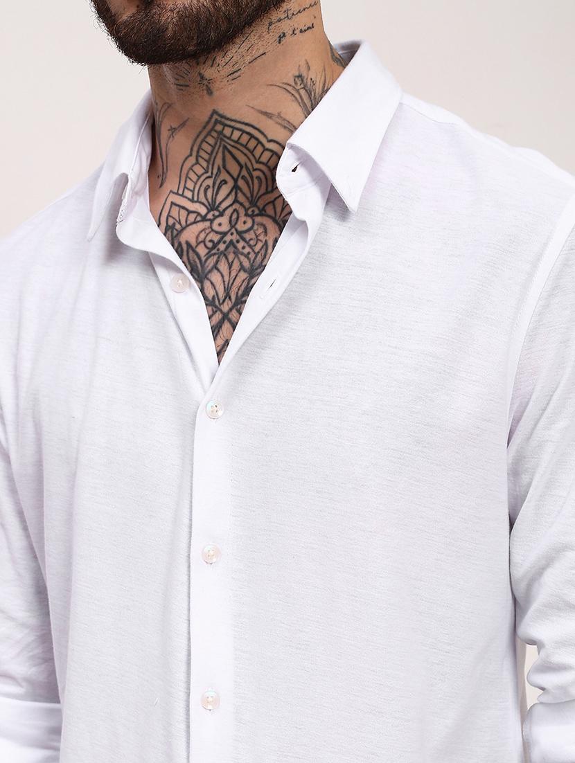 men solid long sleeves casual shirt - 21696388 - Standard Image - 5