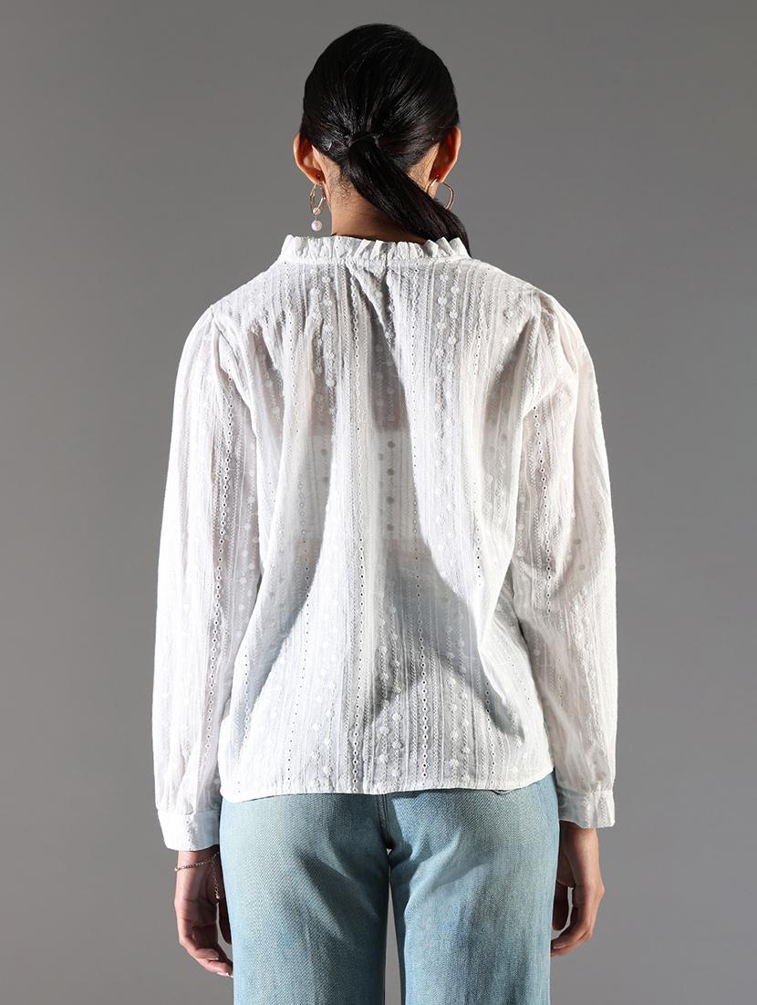 women white long sleeve regular shirt - 21696519 - Standard Image - 3