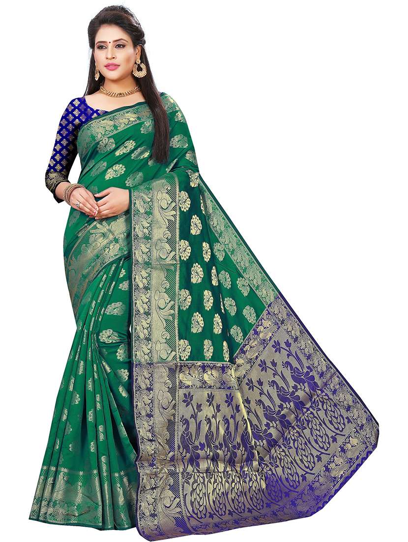 women self design kanjivaram saree