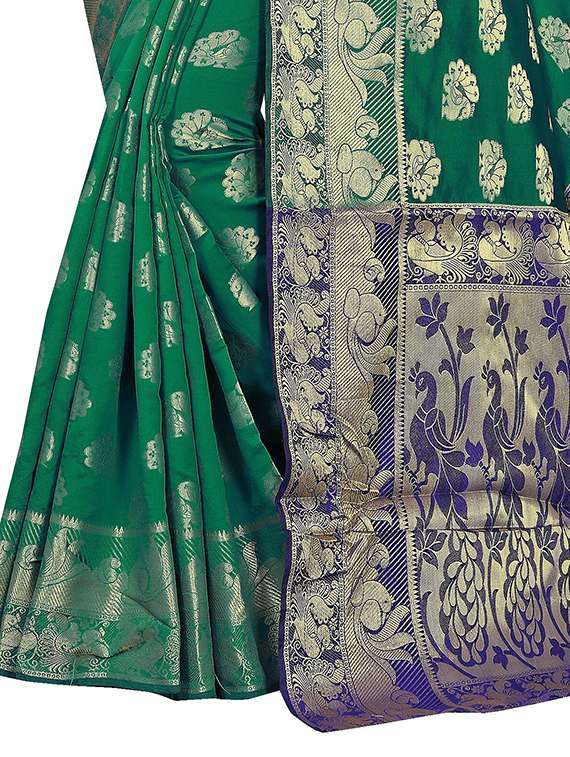 women self design kanjivaram saree - 21696559 -  Standard Image - 3
