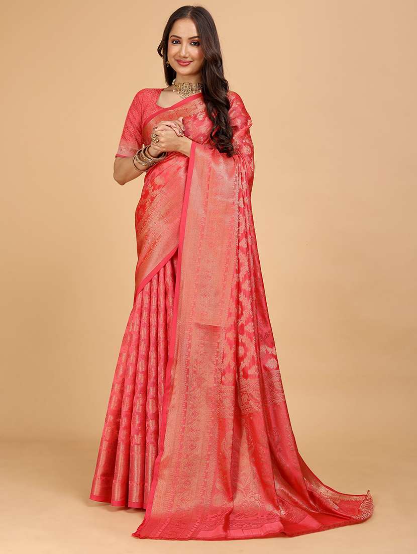 women self design banarasi saree