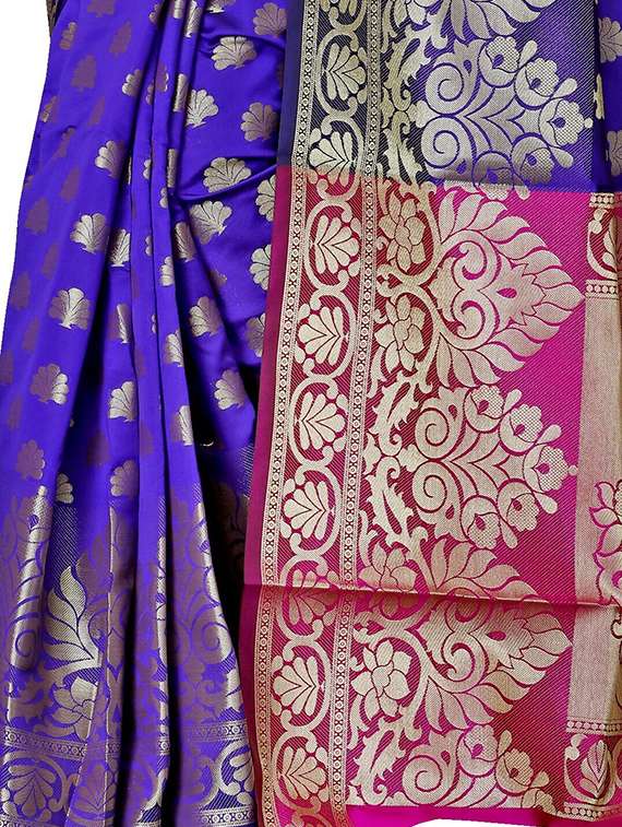 women self design kanjivaram saree - 21696605 -  Standard Image - 3