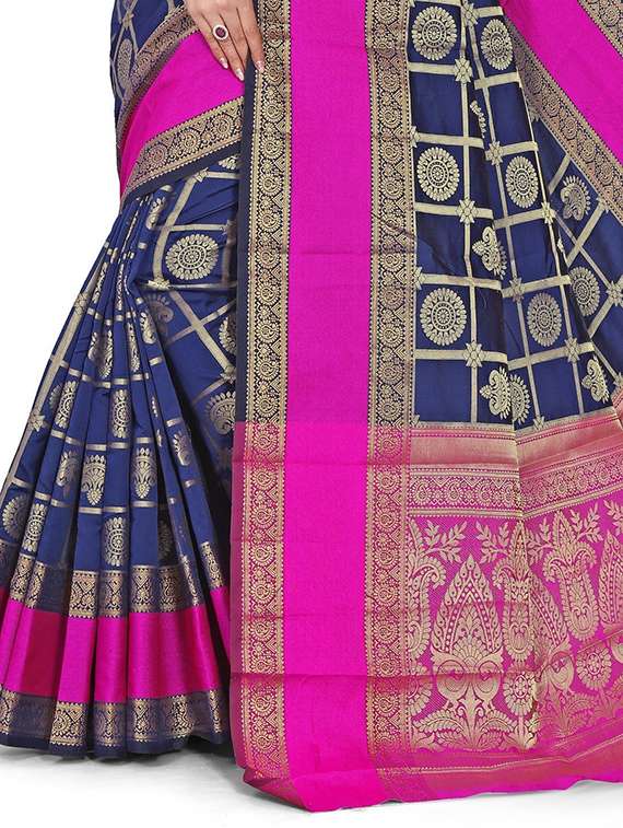 women self design banarasi saree - 21696613 -  Standard Image - 3