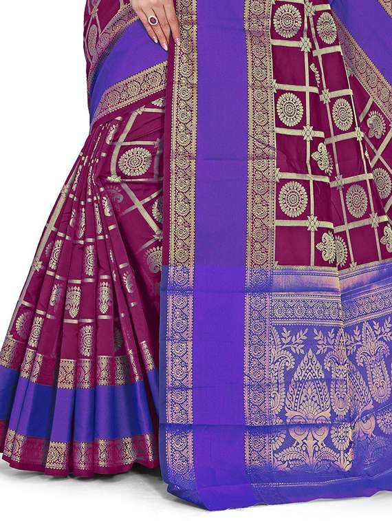 women self design kanjivaram saree - 21696615 - Standard Image - 3