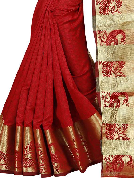 women self design bordered saree - 21696619 -  Standard Image - 3