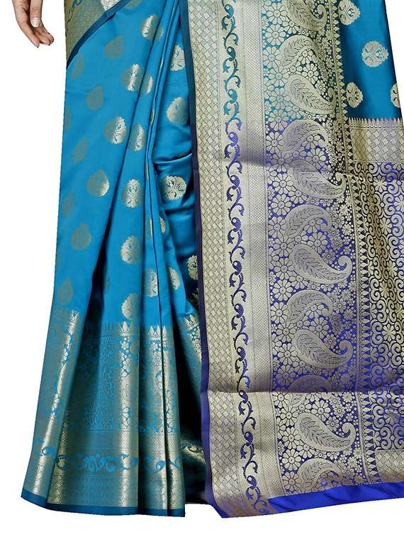 women self design banarasi saree - 21696646 -  Standard Image - 3