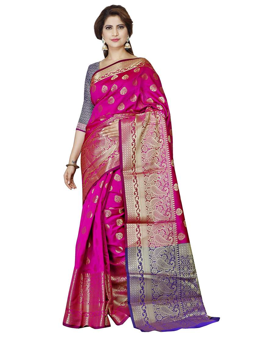 women self design banarasi saree