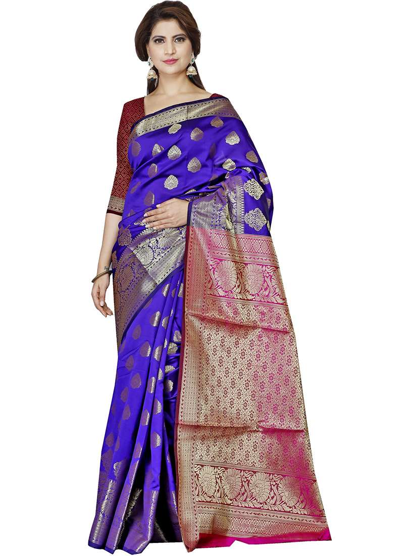 women self design banarasi saree