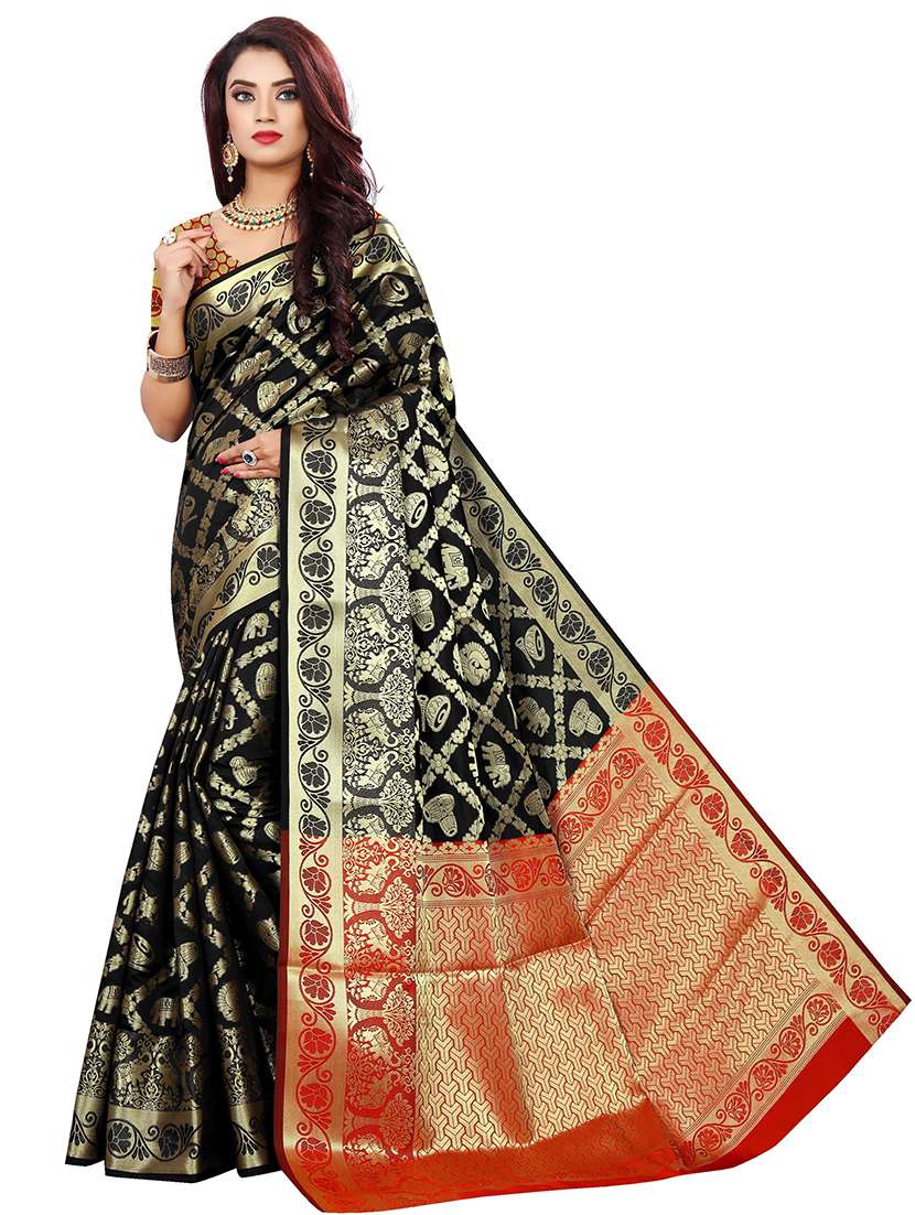 women self design banarasi saree