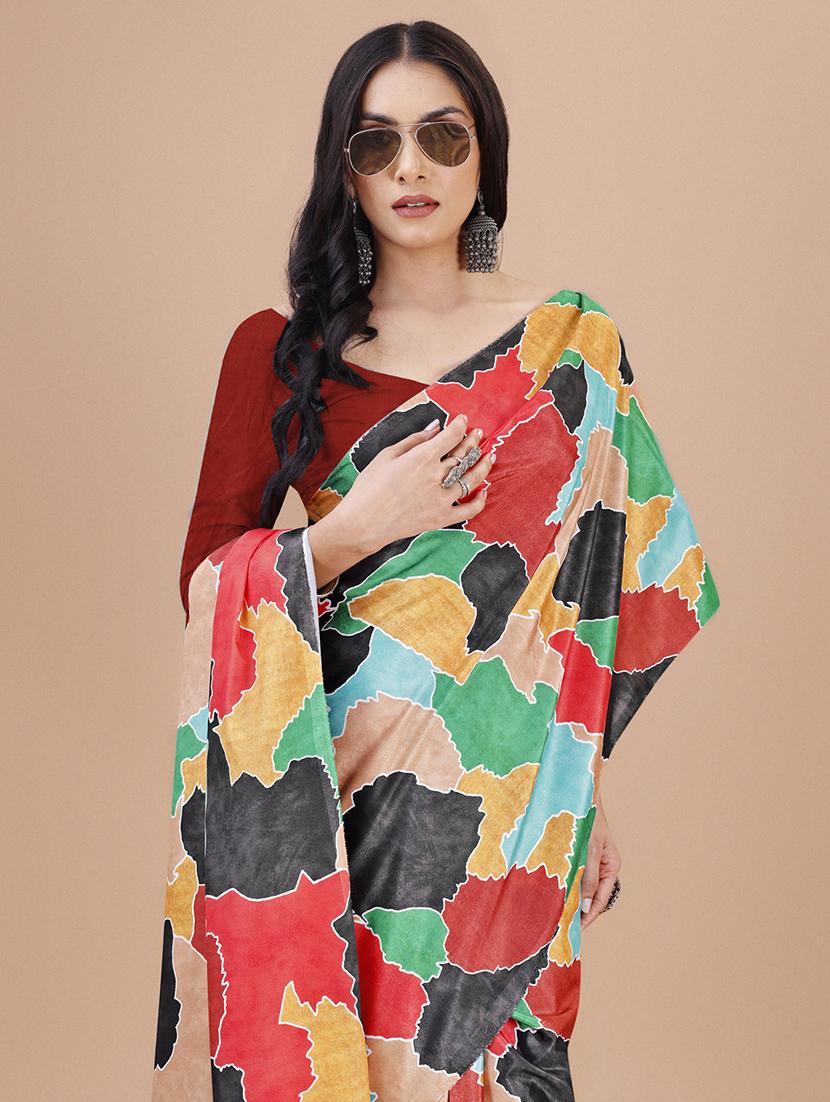 women multi color printed saree - 21696733 - Standard Image - 3