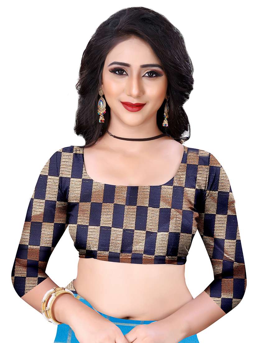 women checkered bordered saree  - 21696796 -  Standard Image - 3