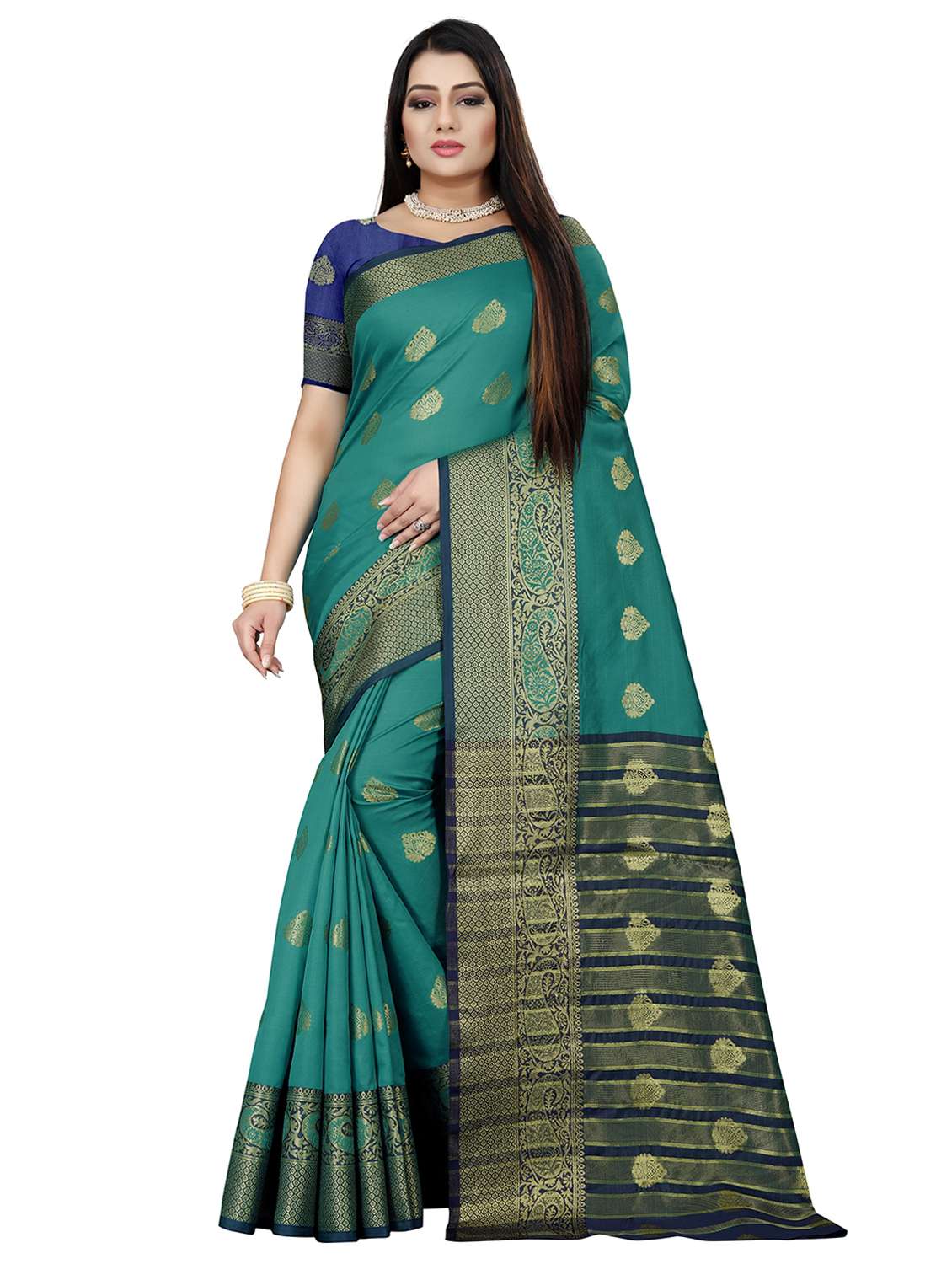women self design banarasi saree