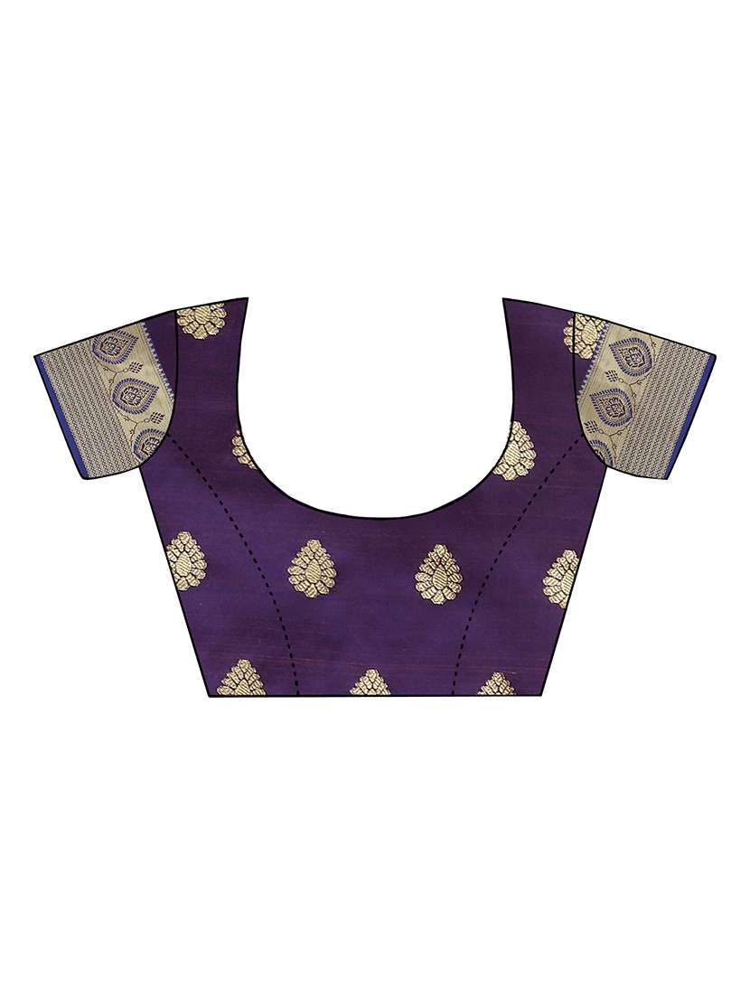 women self design zari bordered saree - 21696839 -  Standard Image - 3