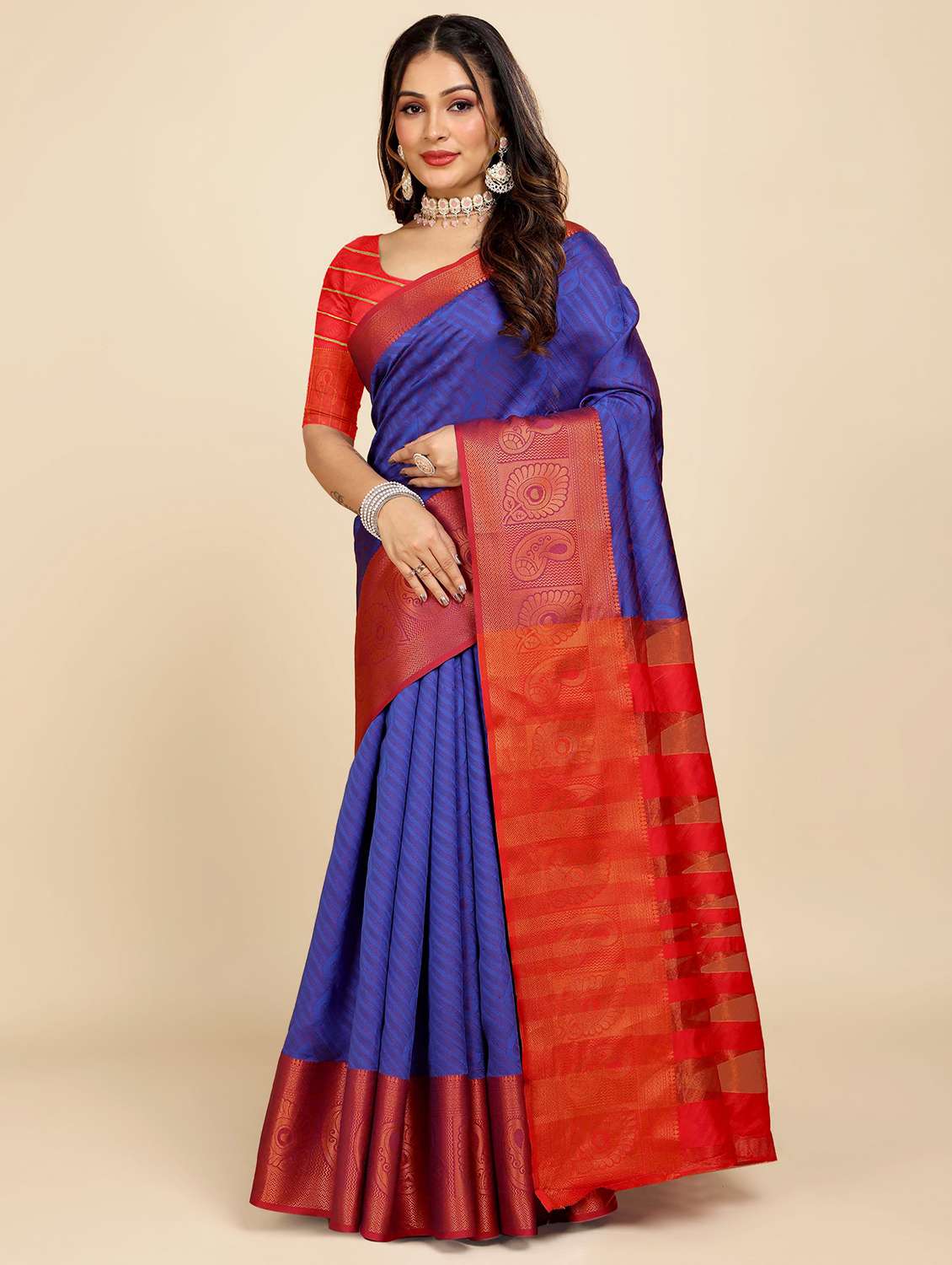 women self design banarasi saree - 21696841 - Zoom Image - 0