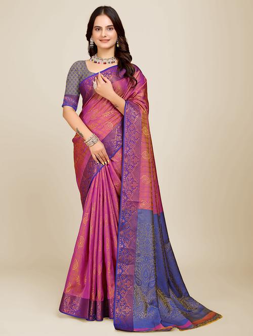 women self design bordered saree - 21696863 - Standard Image - 0