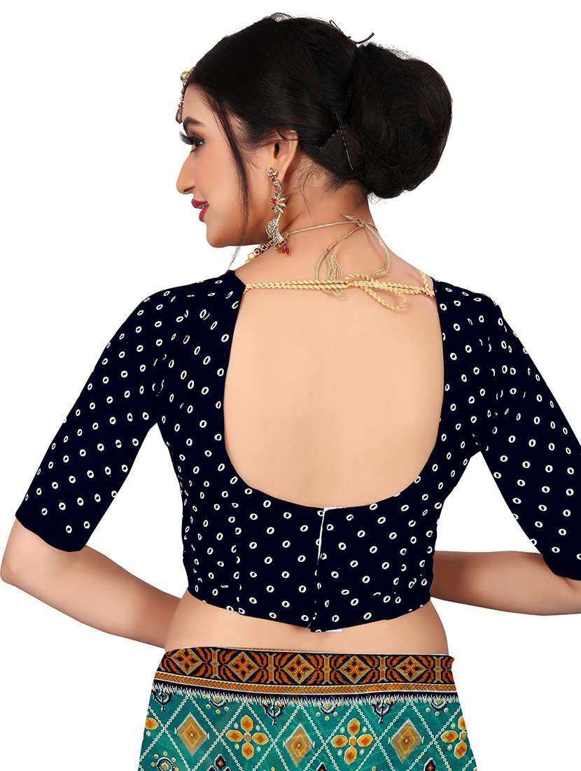 women teal printed saree - 21696876 -  Standard Image - 3